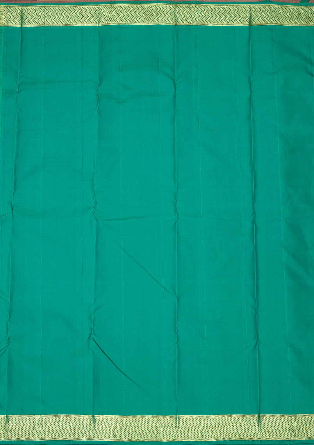 Green Zariwork Pure Silk Saree-Koskii