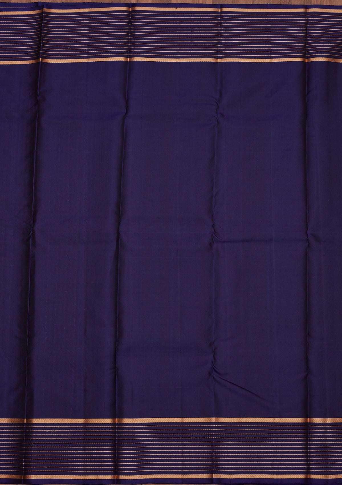 Peacock Blue Zariwork Pure Silk Saree