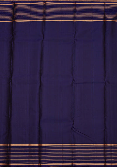 Peacock Blue Zariwork Pure Silk Saree