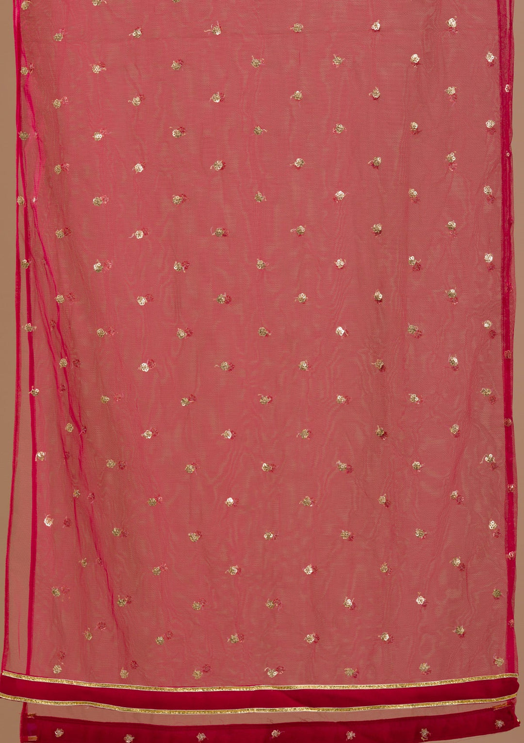 Pink Sequins Georgette Readymade Salwar Suit-Koskii