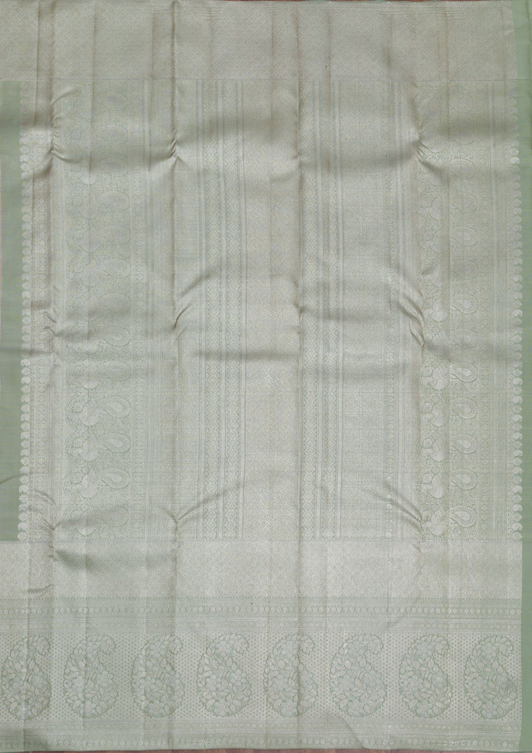 Pink Silver Zariwork Pure Silk Saree-Koskii