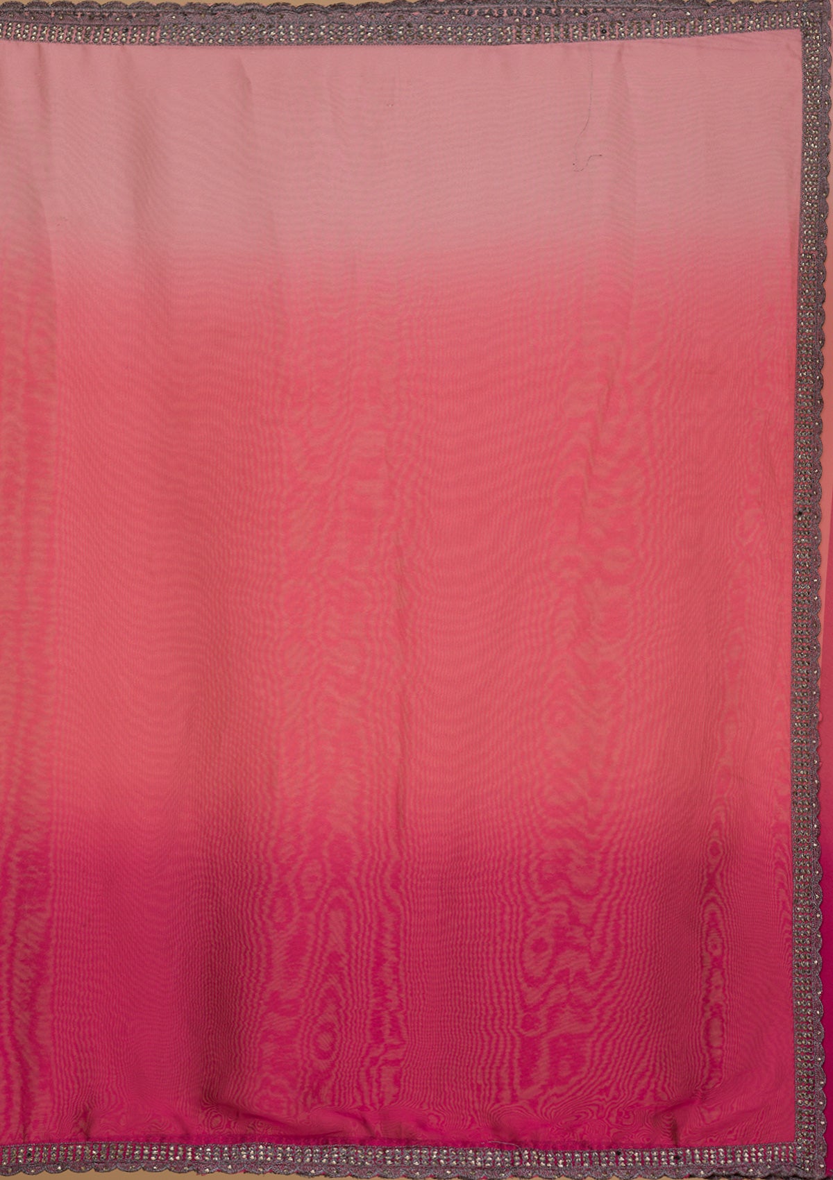 Pink Stonework Satin Saree