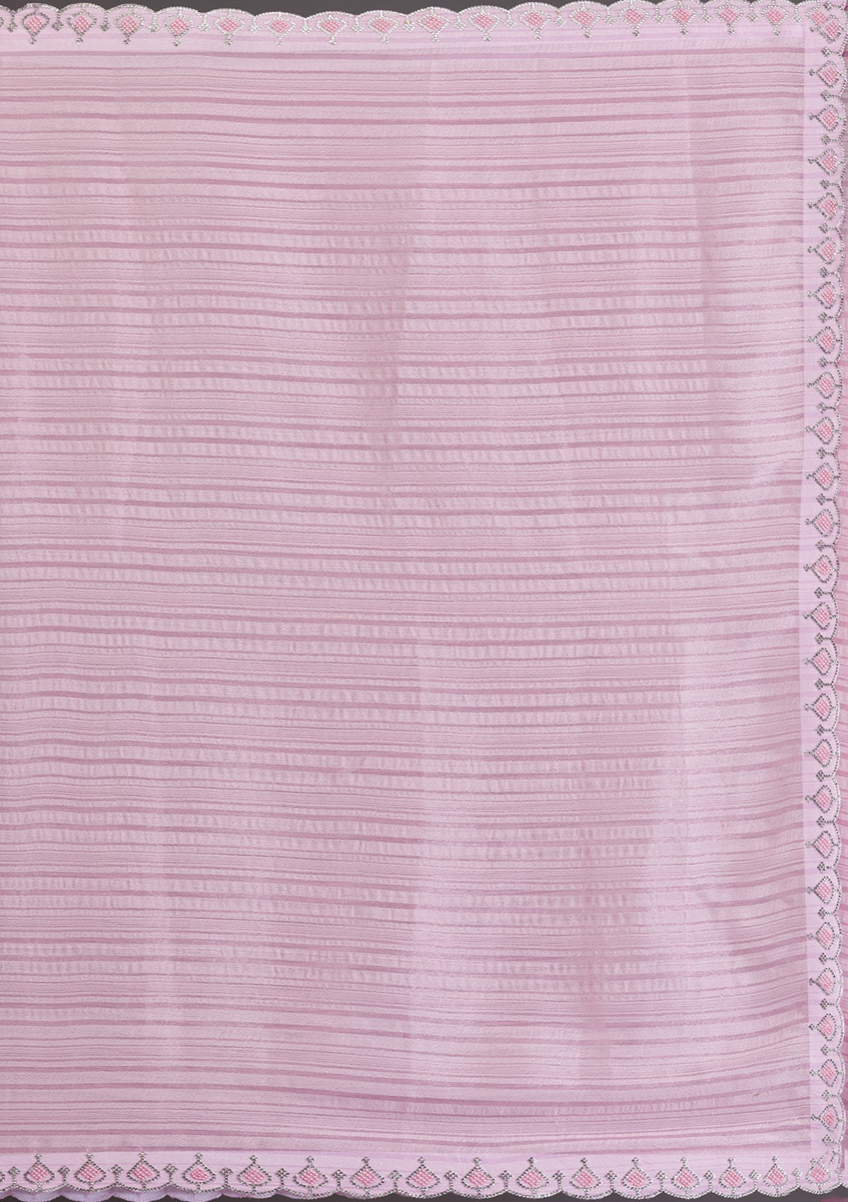 Pink Swarovski Georgette Saree-Koskii