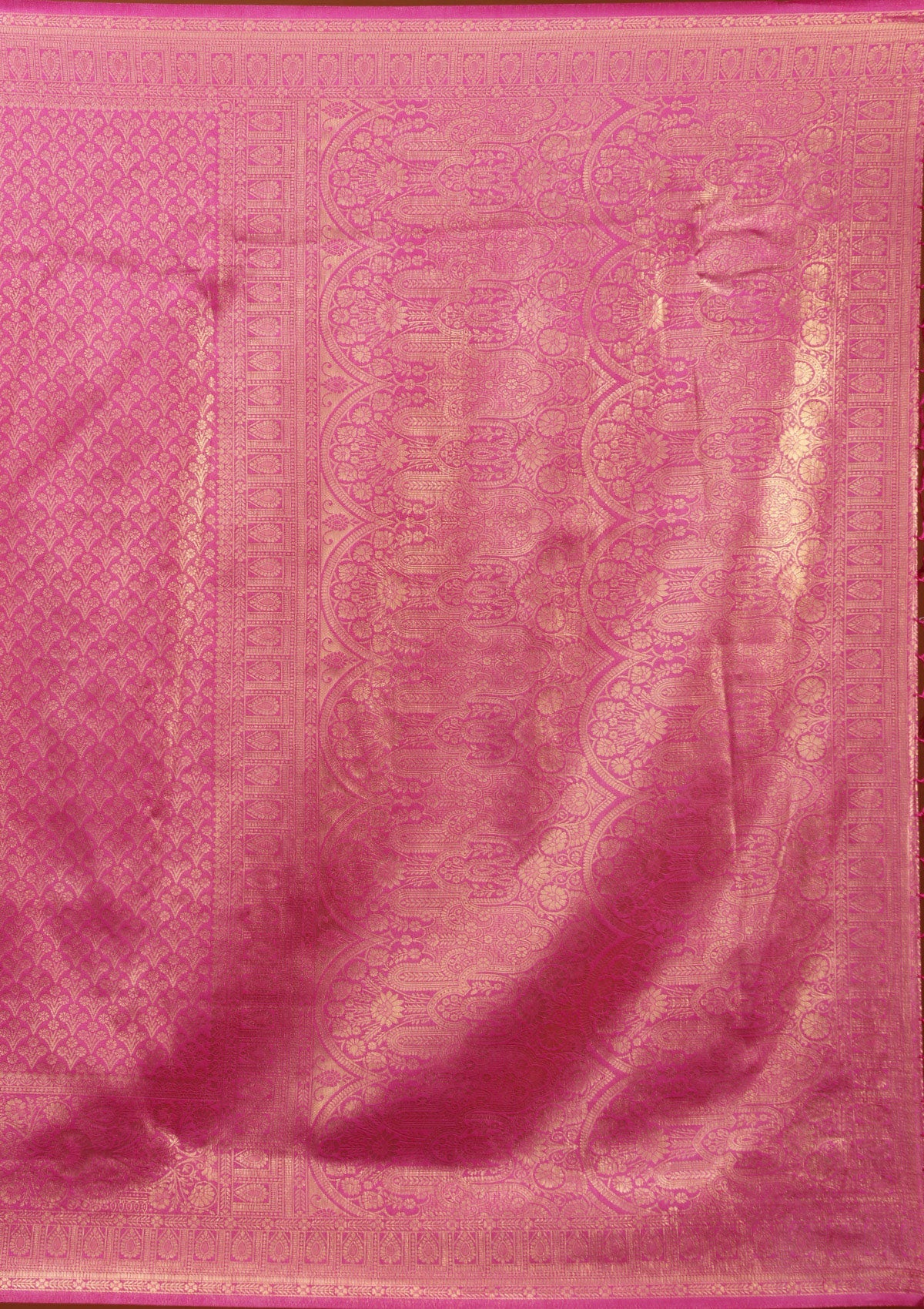 Pink Zariwork Art Silk Saree