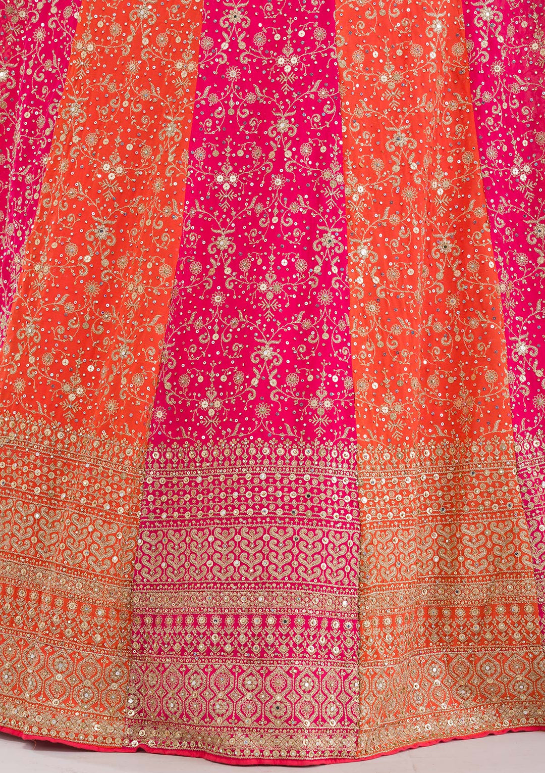 Pink Zariwork Georgette Gown-Koskii