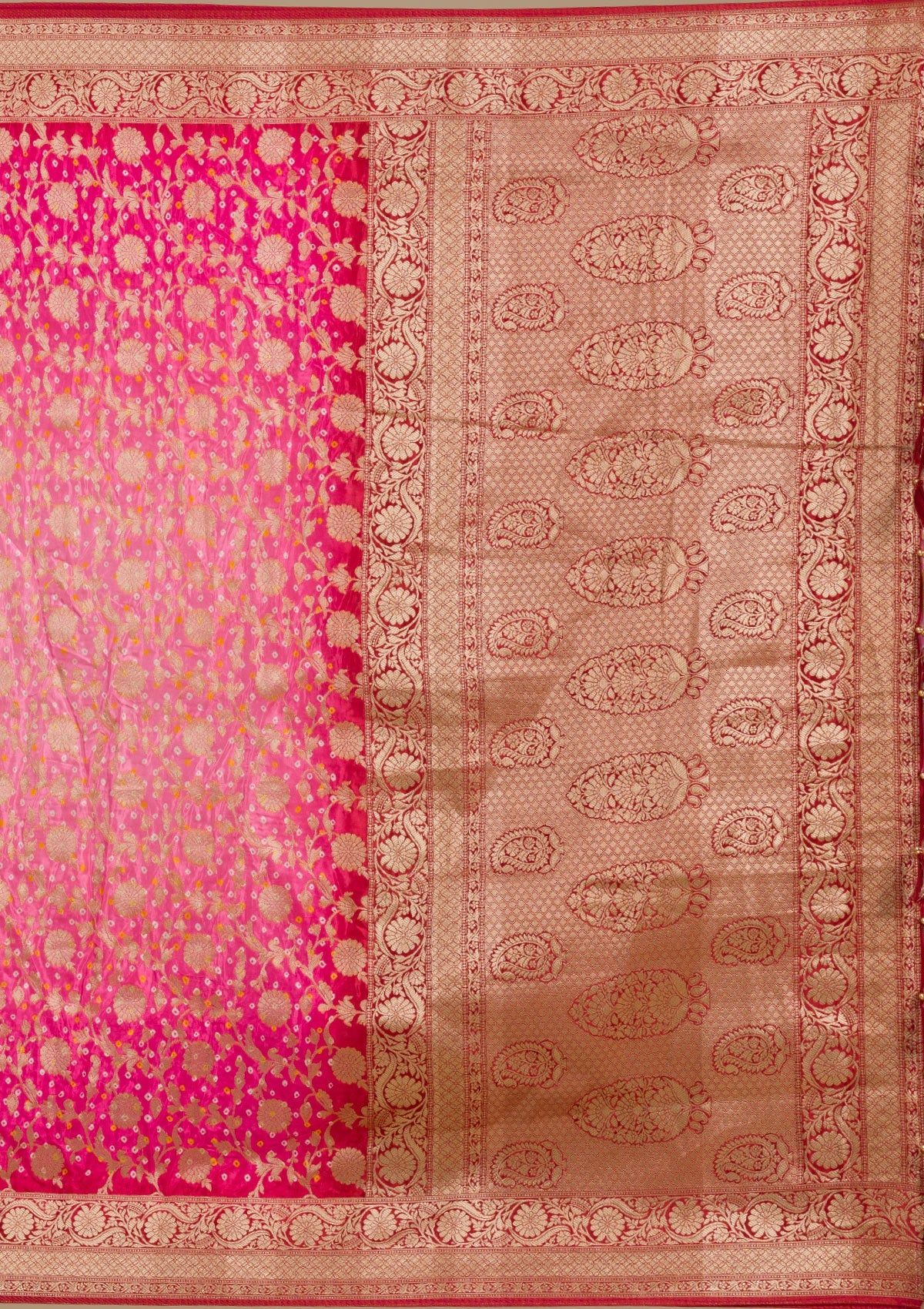 Pink Zariwork Georgette Saree-Koskii