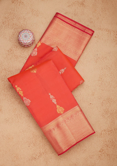 Pink Zariwork Pure Silk Saree-Koskii