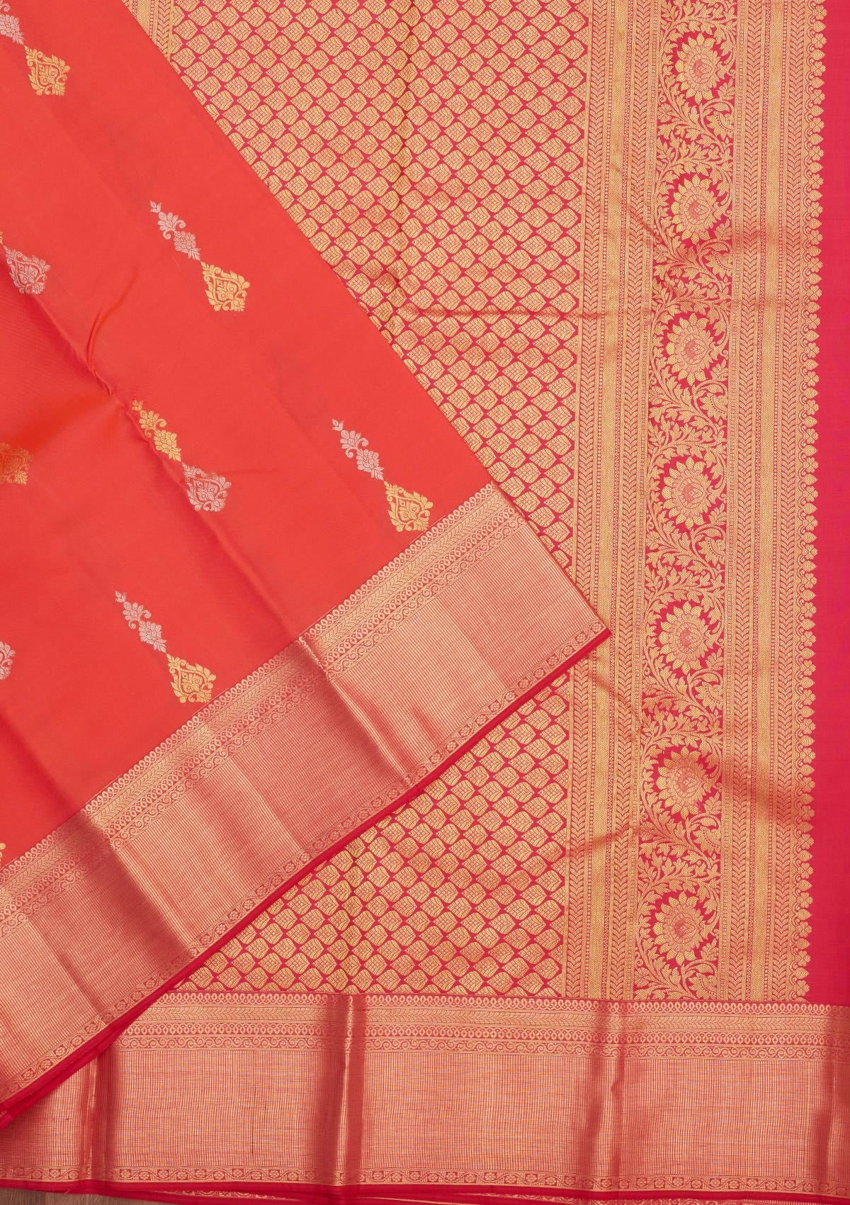 Pink Zariwork Pure Silk Saree-Koskii