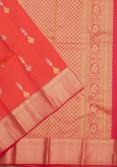 Pink Zariwork Pure Silk Saree-Koskii