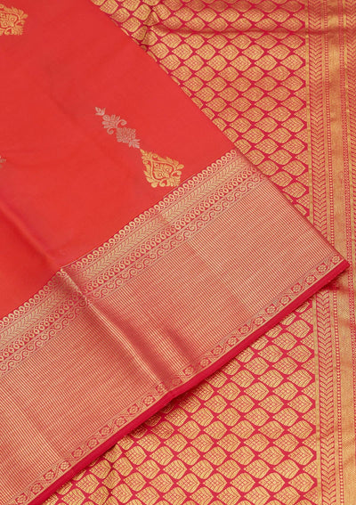 Pink Zariwork Pure Silk Saree-Koskii