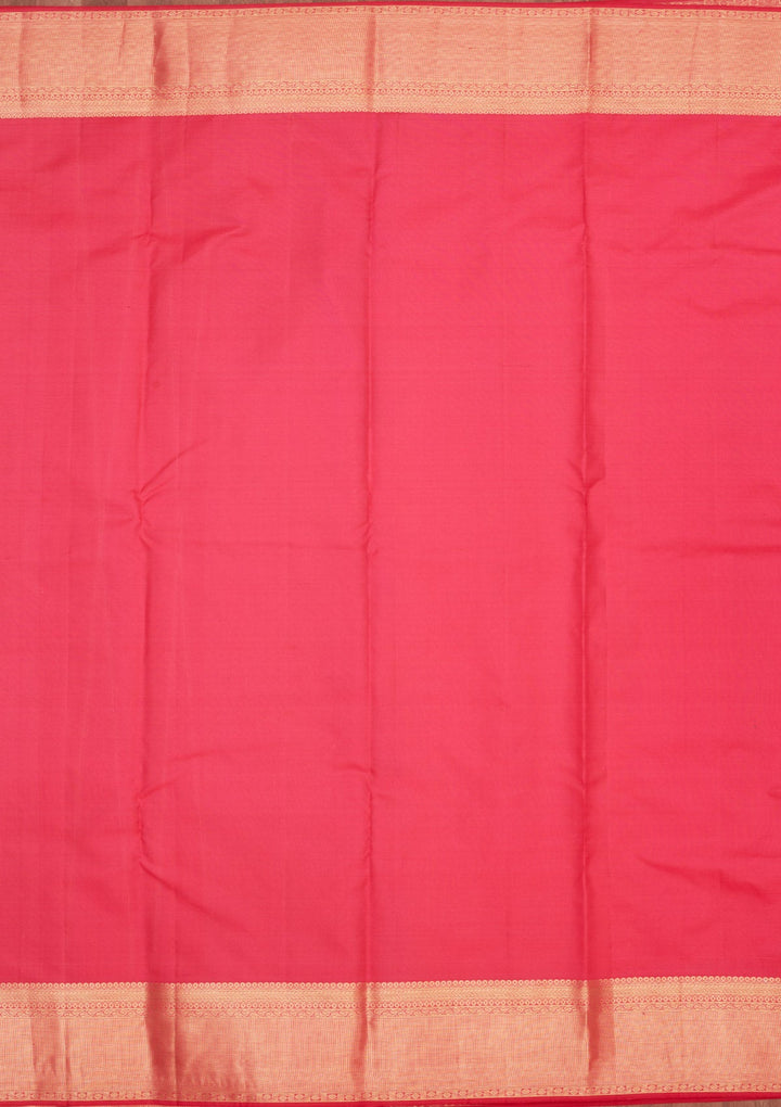 Pink Zariwork Pure Silk Saree-Koskii