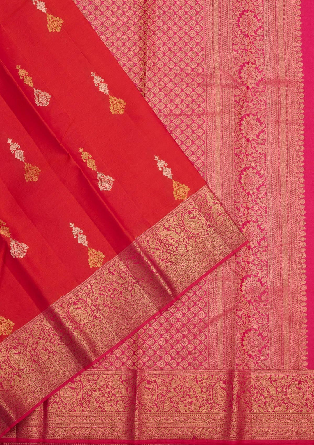 Pink Zariwork Pure Silk Saree-Koskii