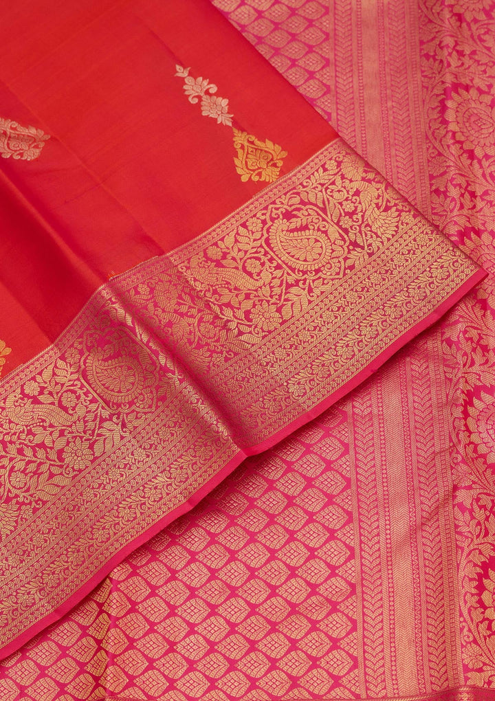 Pink Zariwork Pure Silk Saree-Koskii