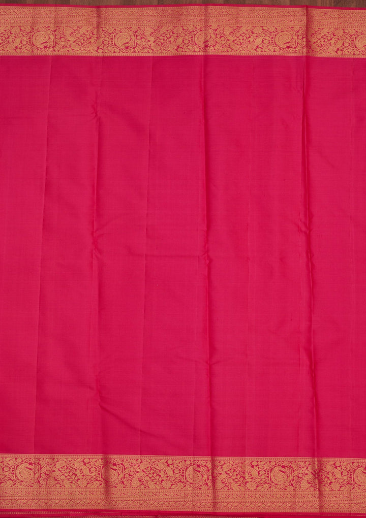 Pink Zariwork Pure Silk Saree-Koskii