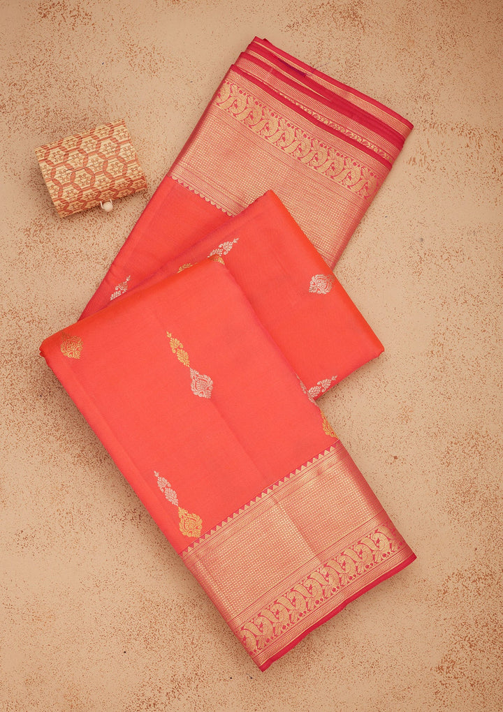 Pink Zariwork Pure Silk Saree-Koskii