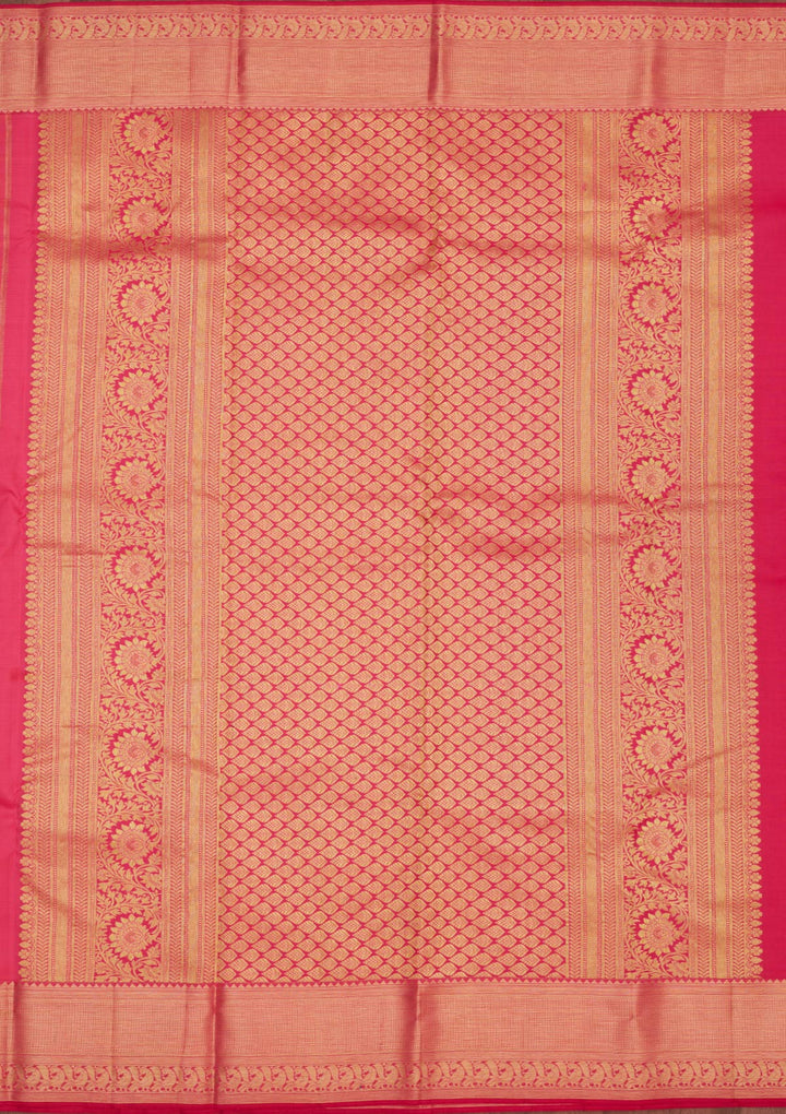 Pink Zariwork Pure Silk Saree-Koskii