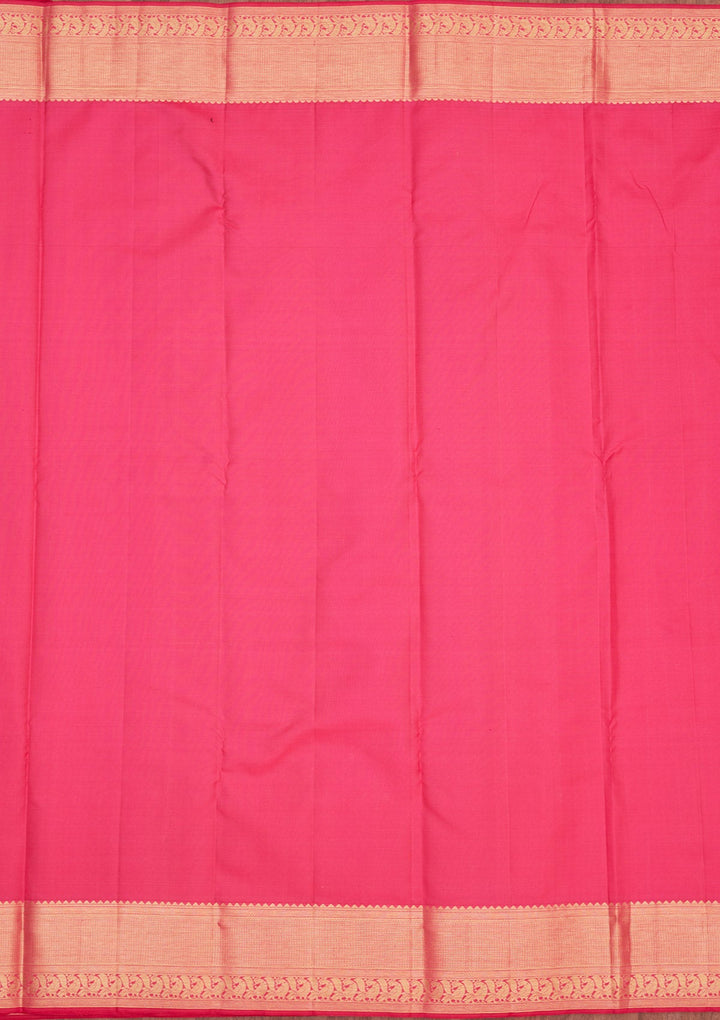 Pink Zariwork Pure Silk Saree-Koskii