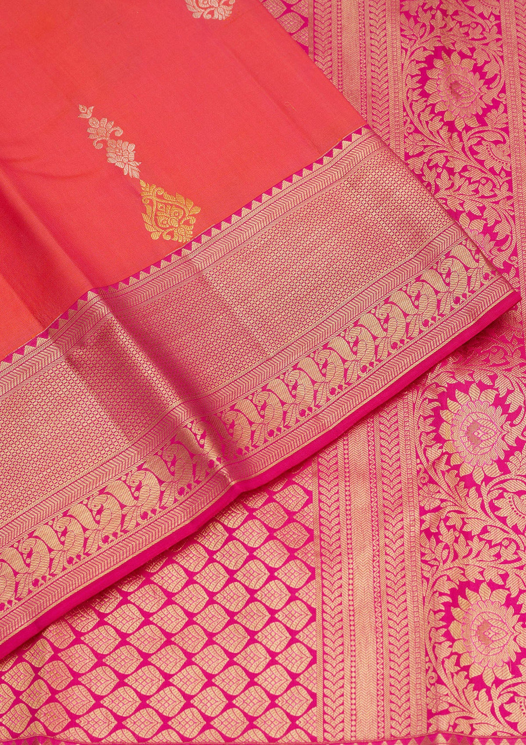 Pink Zariwork Pure Silk Saree-Koskii