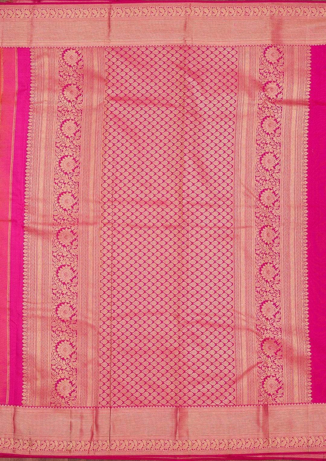 Pink Zariwork Pure Silk Saree-Koskii