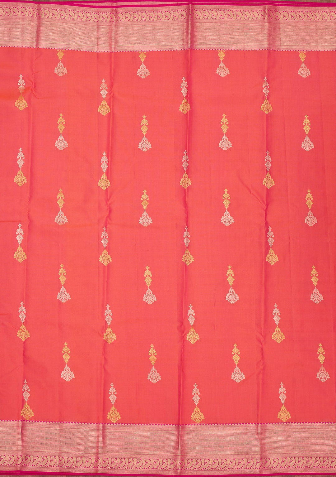 Pink Zariwork Pure Silk Saree-Koskii
