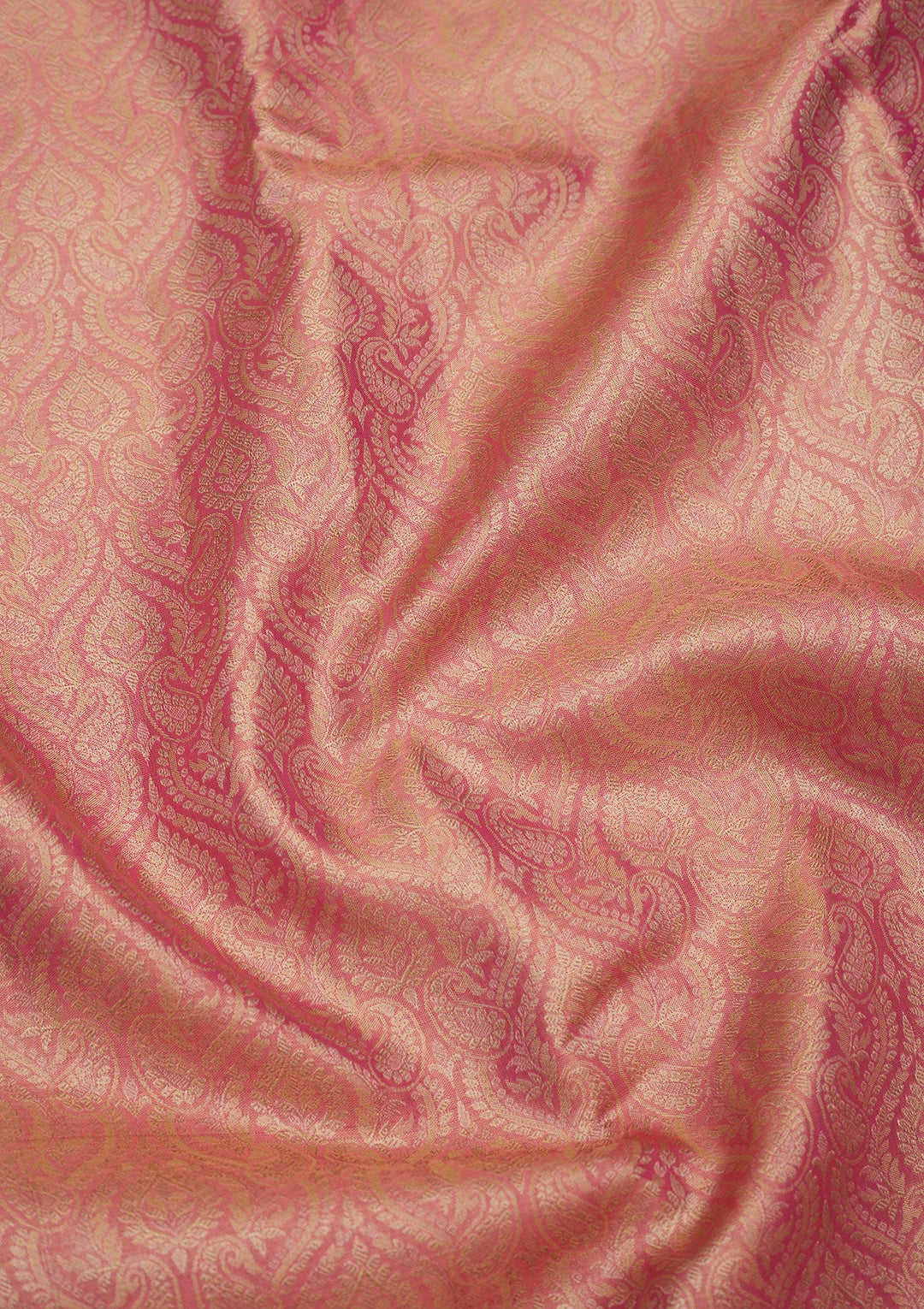 Pink Zariwork Pure Silk Saree-Koskii