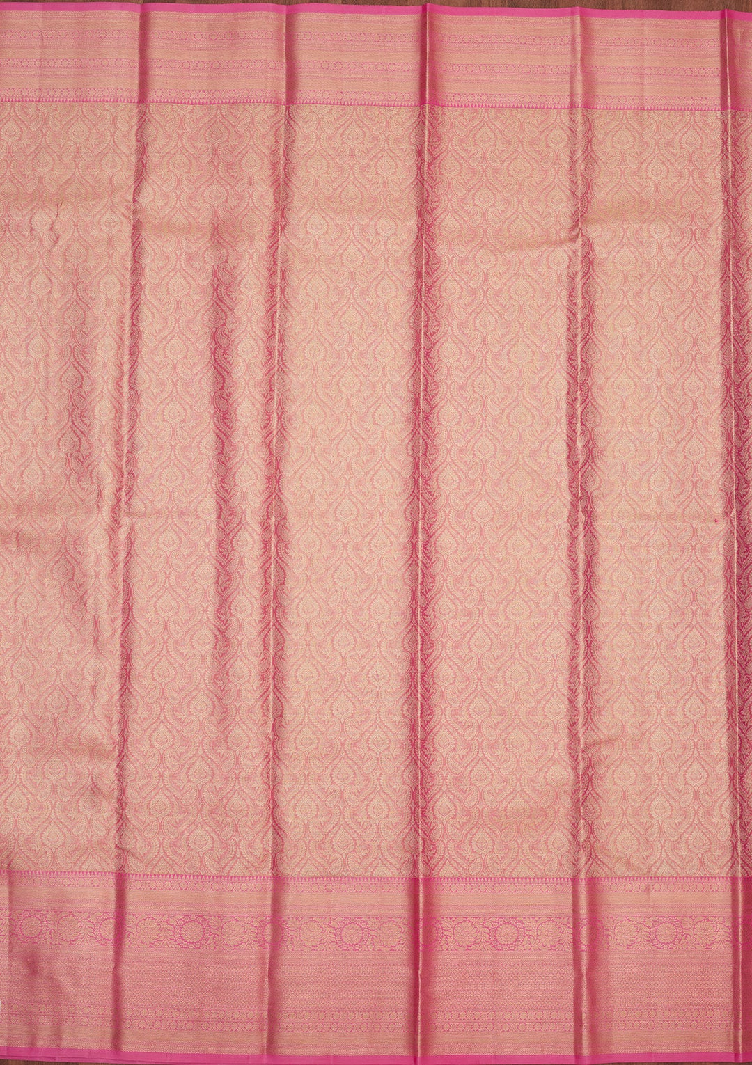 Pink Zariwork Pure Silk Saree-Koskii
