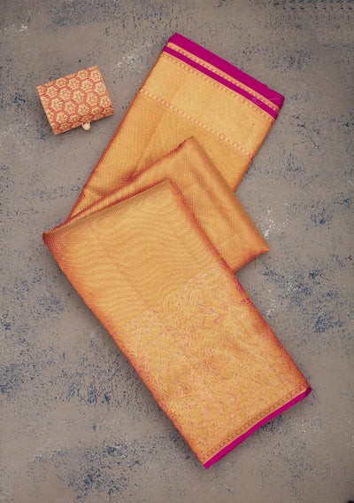 Pink Zariwork Pure Silk Saree-Koskii