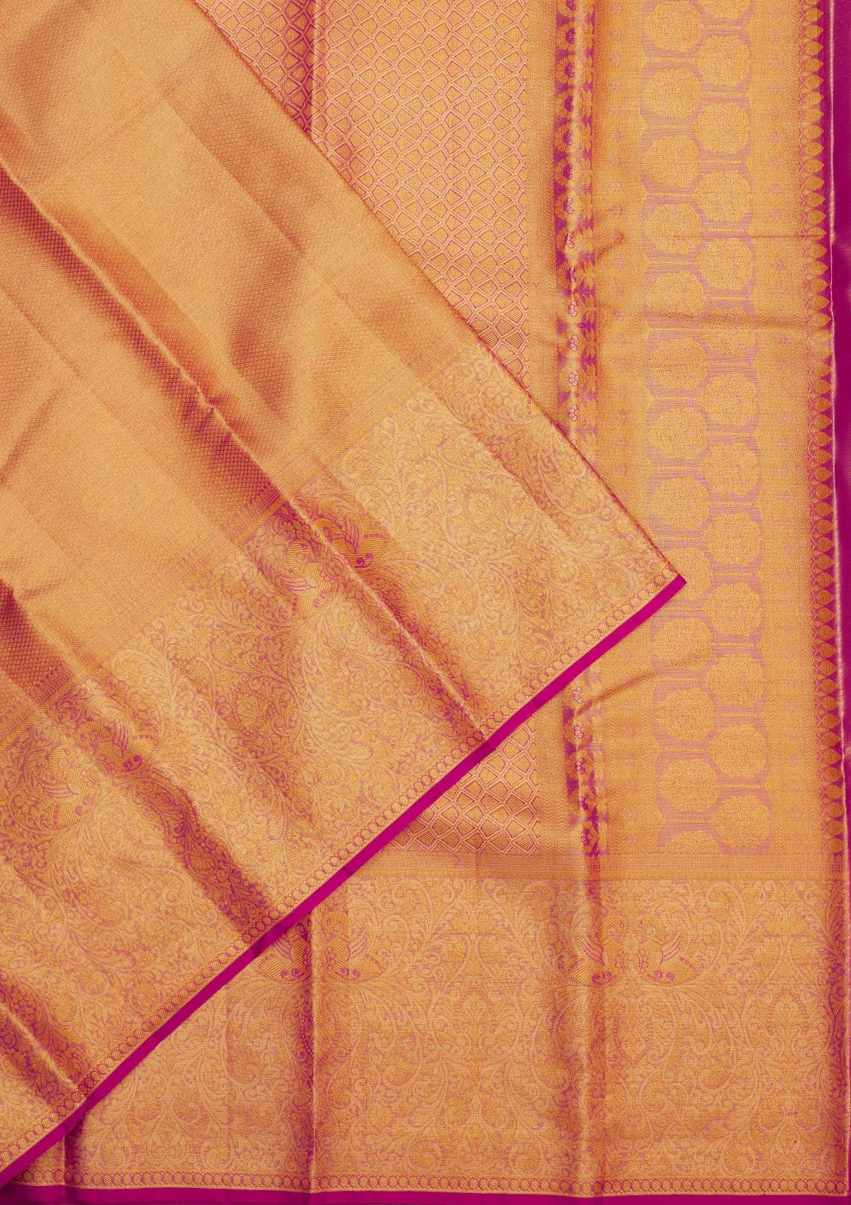 Pink Zariwork Pure Silk Saree-Koskii