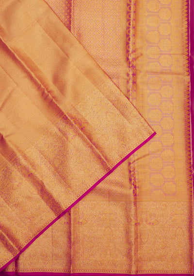 Pink Zariwork Pure Silk Saree-Koskii