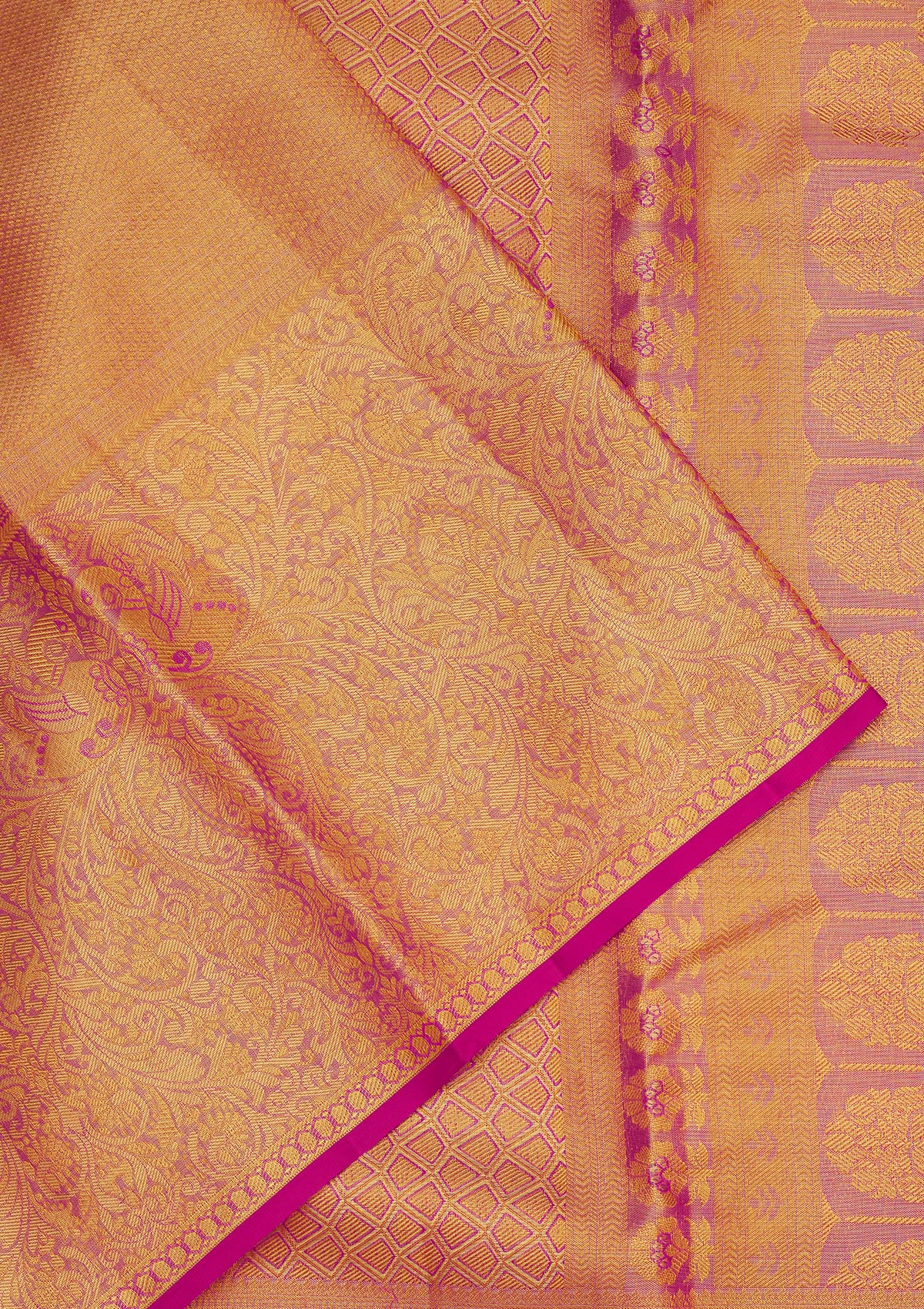 Pink Zariwork Pure Silk Saree-Koskii