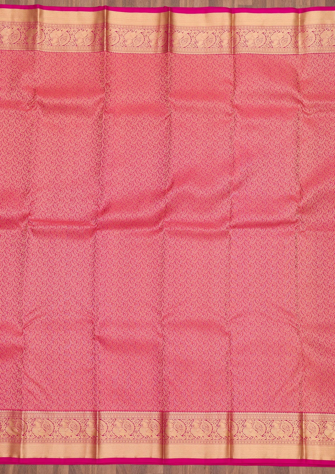 Pink Zariwork Pure Silk Saree-Koskii