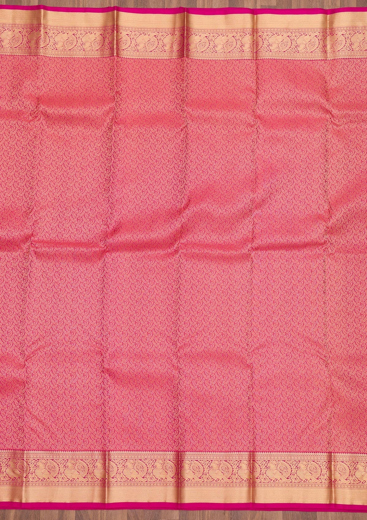 Pink Zariwork Pure Silk Saree-Koskii