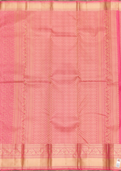 Pink Zariwork Pure Silk Saree-Koskii