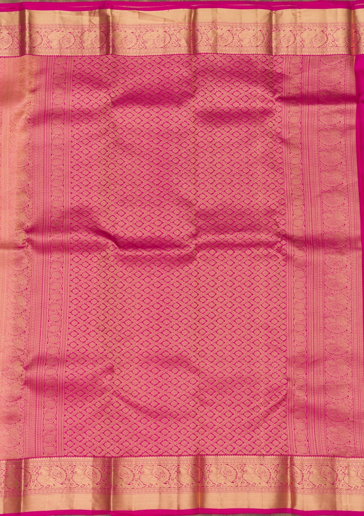 Pink Zariwork Pure Silk Saree-Koskii