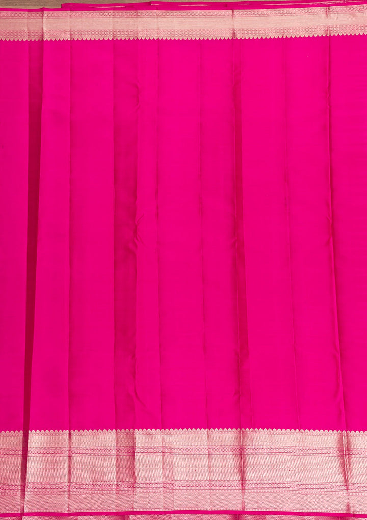 Pink Zariwork Pure Silk Saree-Koskii