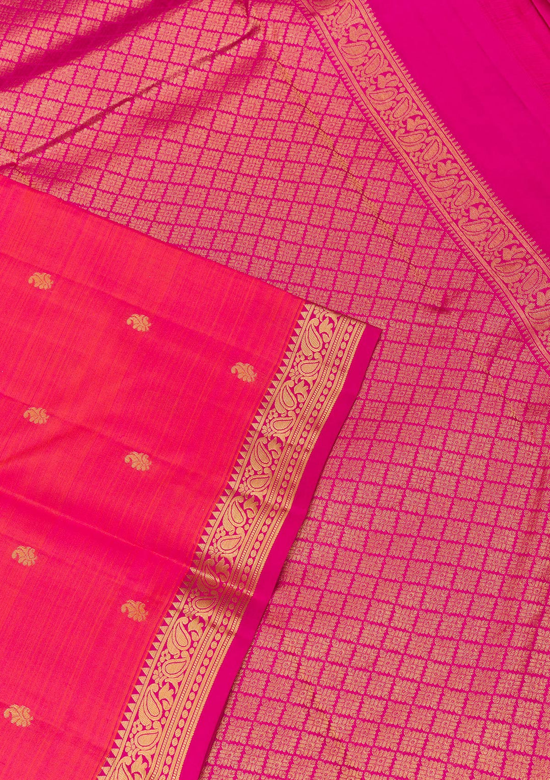 Pink Zariwork Pure Silk Saree-Koskii