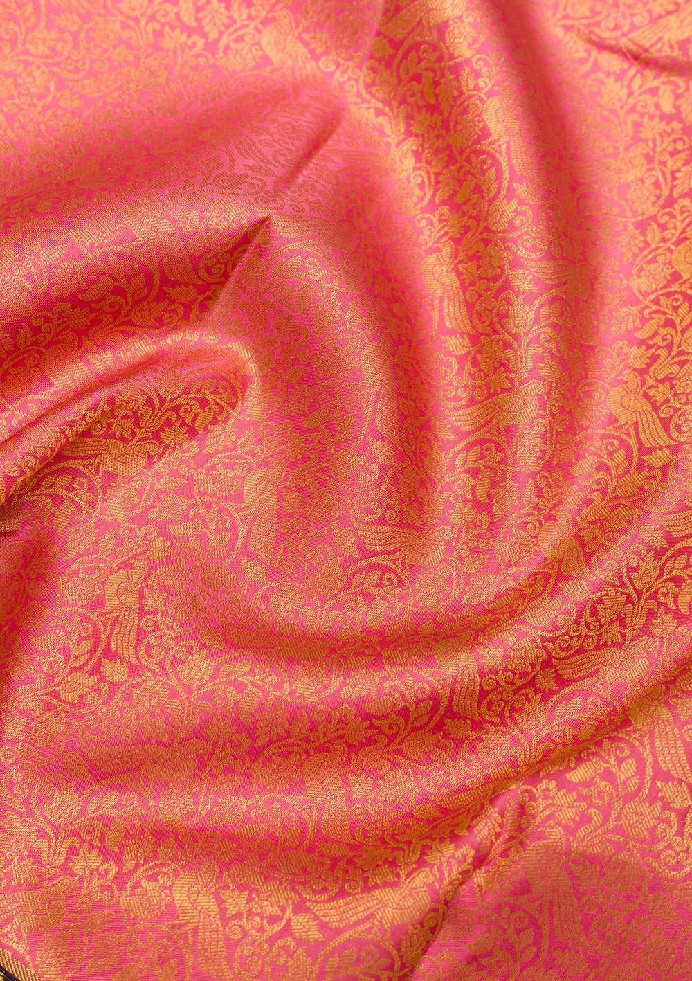 Pink Zariwork Pure Silk Saree-Koskii