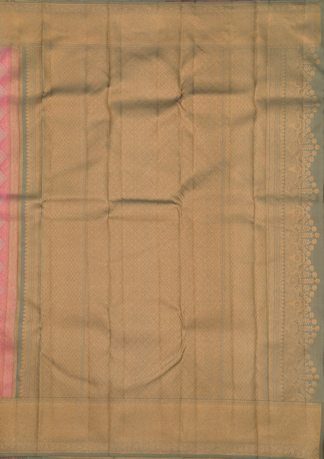 Pink Zariwork Pure Silk Saree-Koskii