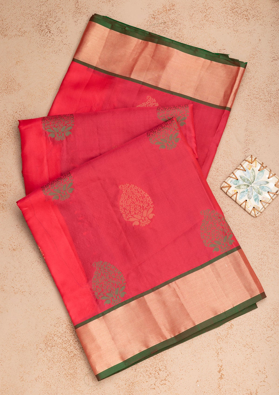 Pink Zariwork Pure Silk Saree-Koskii