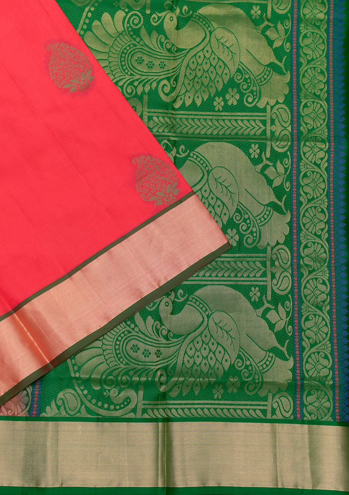 Pink Zariwork Pure Silk Saree-Koskii