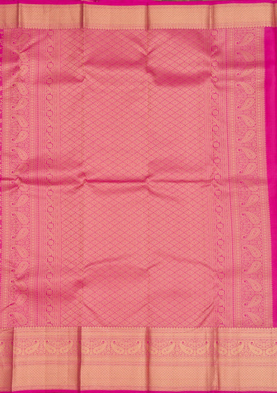 Pink Zariwork Pure Silk Saree-Koskii