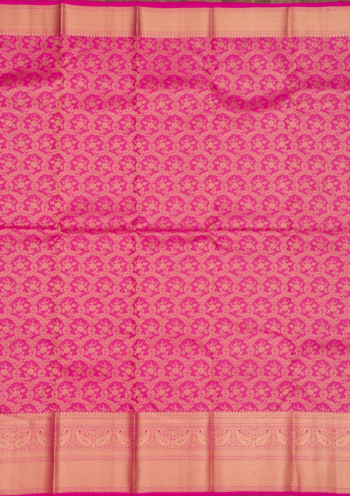 Pink Zariwork Pure Silk Saree-Koskii