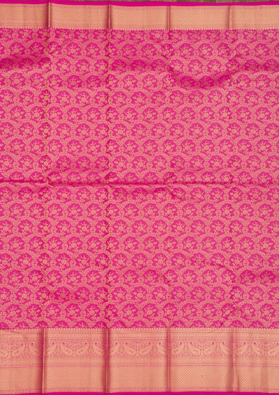 Pink Zariwork Pure Silk Saree-Koskii