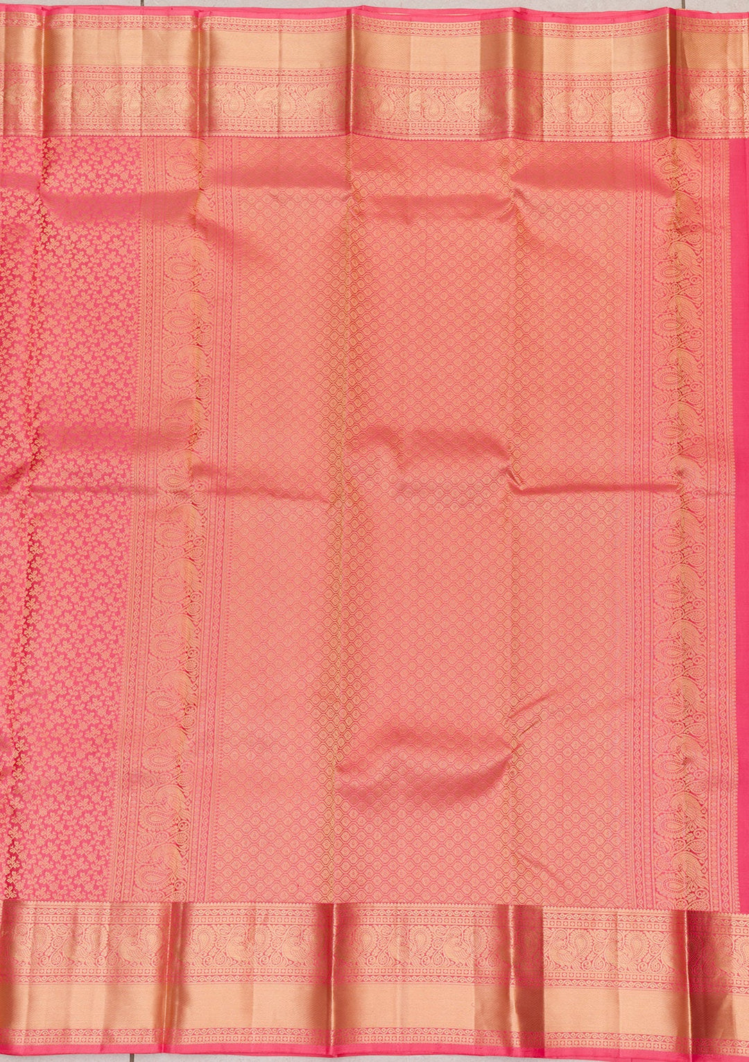 Pink Zariwork Pure Silk Saree-Koskii