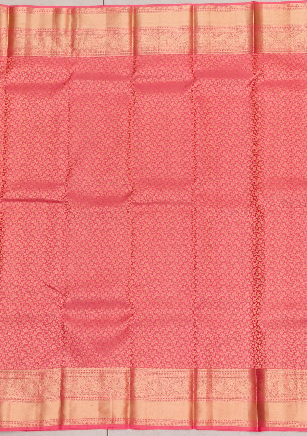Pink Zariwork Pure Silk Saree-Koskii