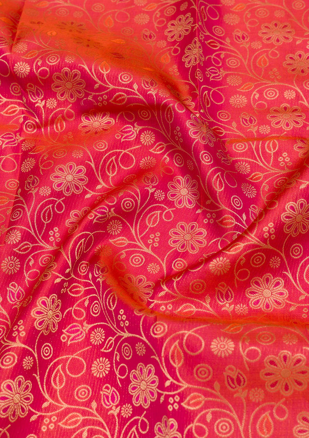 Pink Zariwork Pure Silk Saree-Koskii