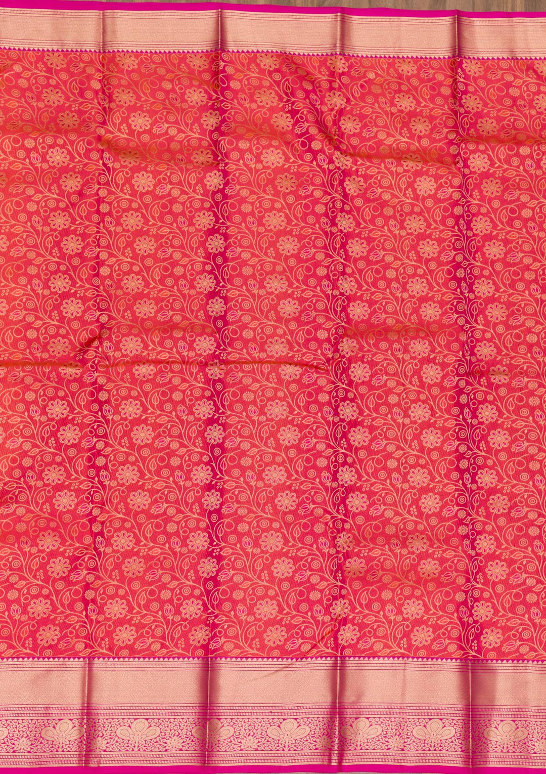 Pink Zariwork Pure Silk Saree-Koskii