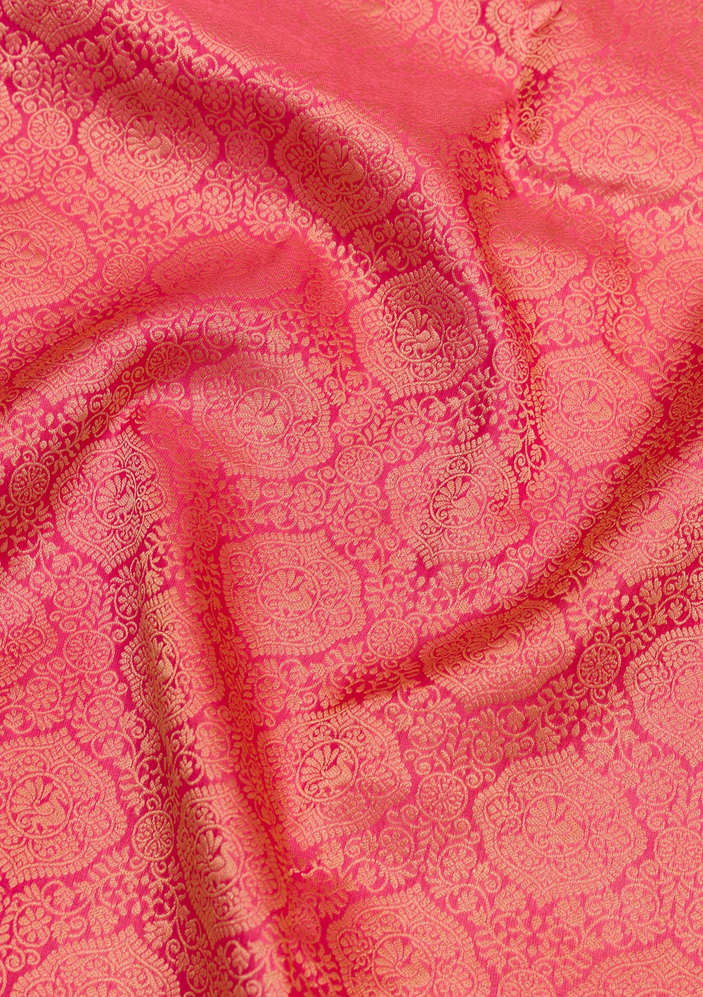 Pink Zariwork Pure Silk Saree-Koskii