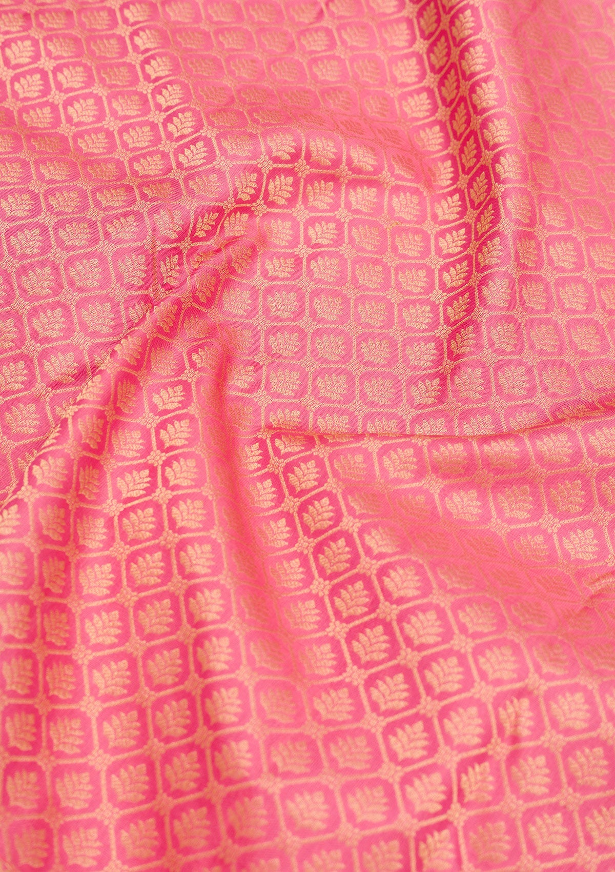 Pink Zariwork Pure Silk Saree-Koskii