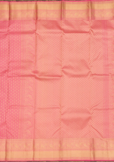 Pink Zariwork Pure Silk Saree-Koskii